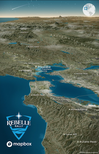 Limited Edition 2022 Rebelle Rally Art Map SF Poster