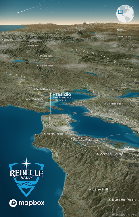 Limited Edition 2022 Rebelle Rally Art Map SF Poster